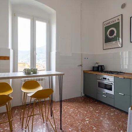 Fancy Bright With And Mountain View On An Ancient Staircase 5 Mins To The Station With 2 Balcony With Amazing View * La Spezia